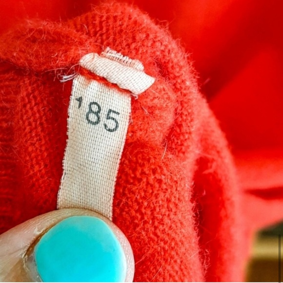 Vintage Mock Neck Red Wool Sweater - Picture 7 of 11